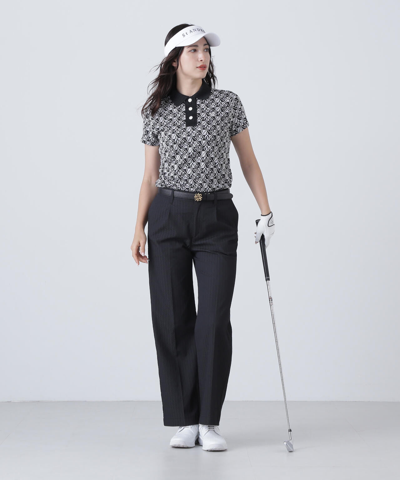 ドットサークルジャガードパンツ (WOMENS)