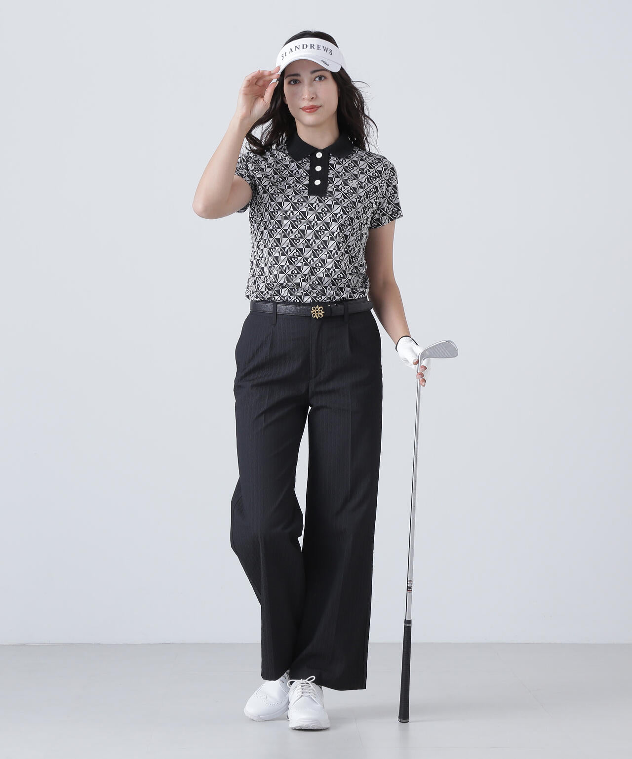 ドットサークルジャガードパンツ (WOMENS)