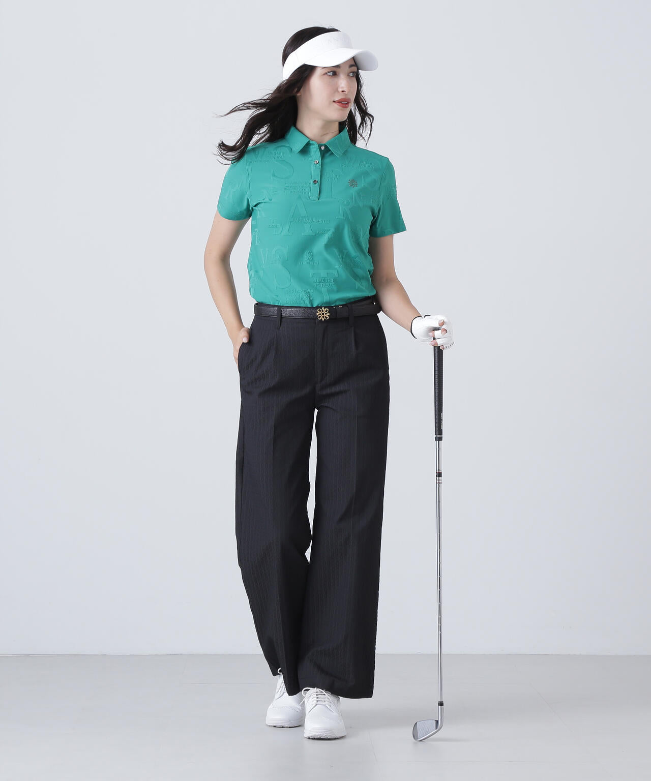 ドットサークルジャガードパンツ (WOMENS)