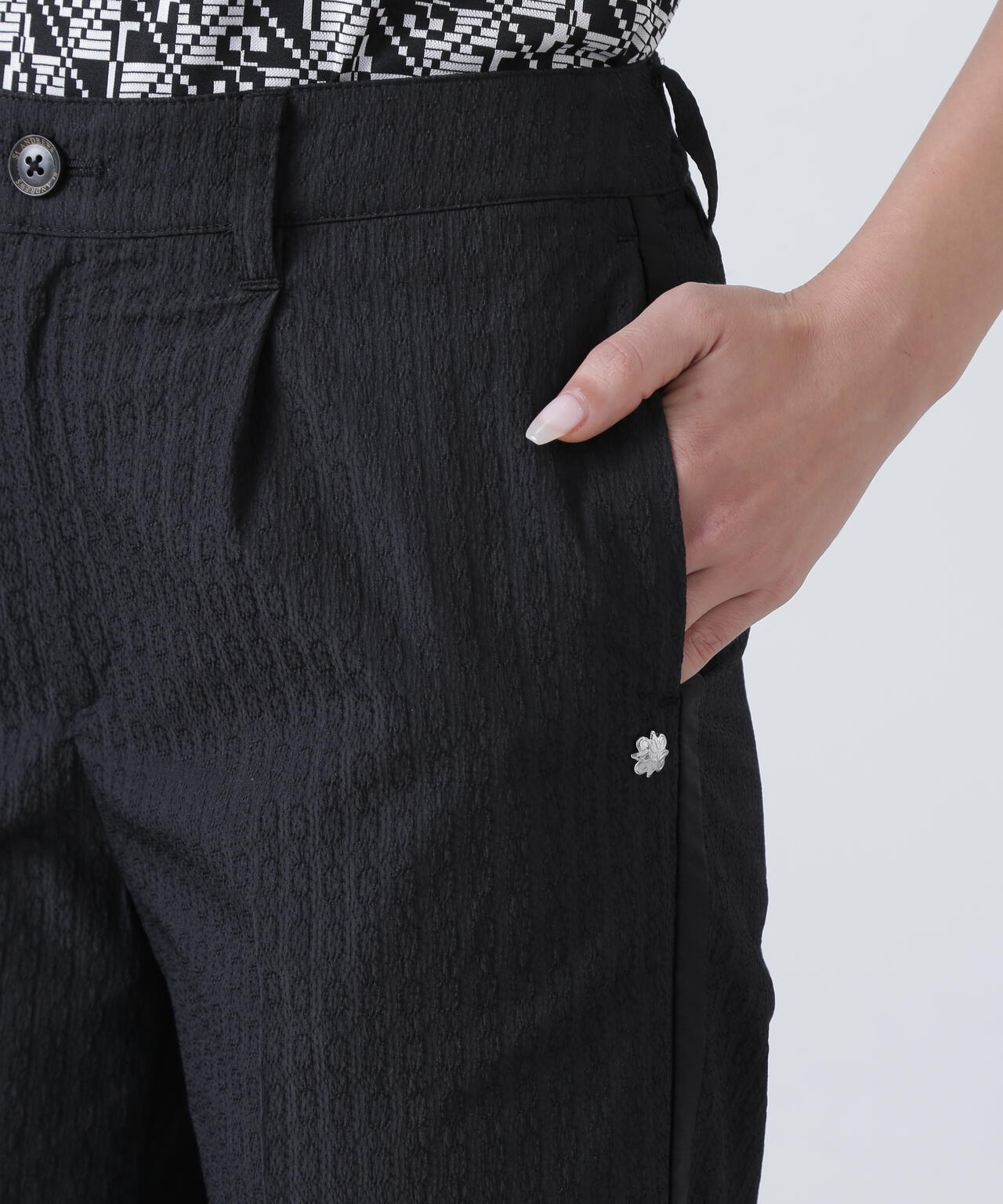 ドットサークルジャガードパンツ (WOMENS)