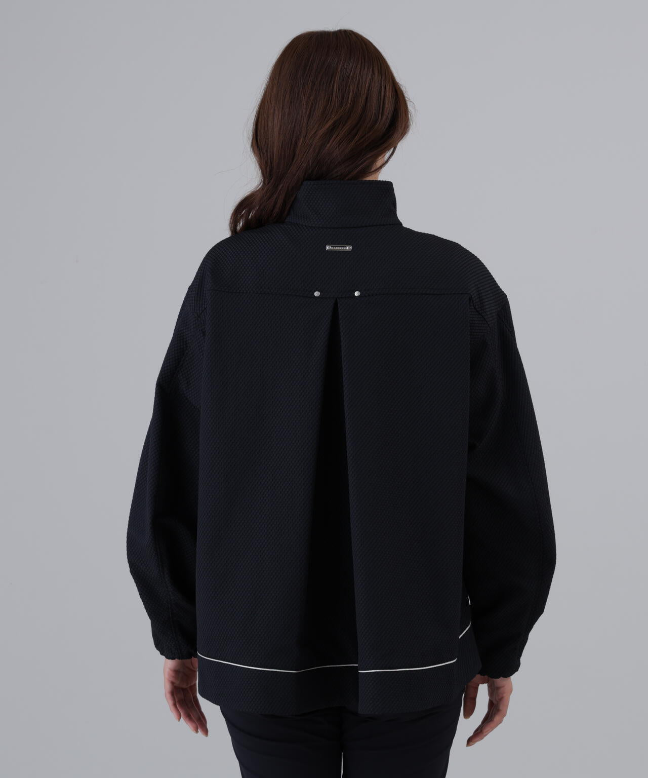 幾何学ジャガードブルゾン (WOMENS)