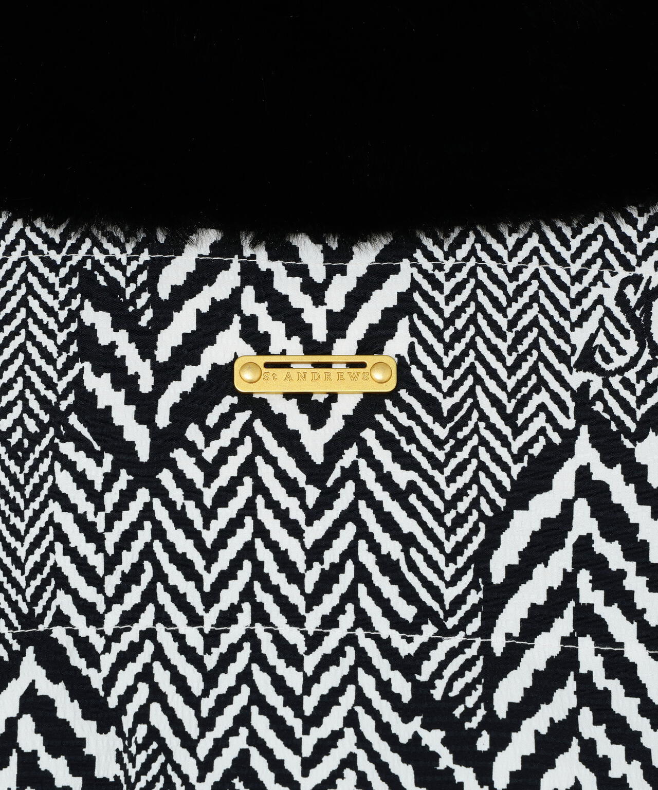 ヘリンボーンプリント中綿キルトブルゾン (WOMENS) | St ANDREWS