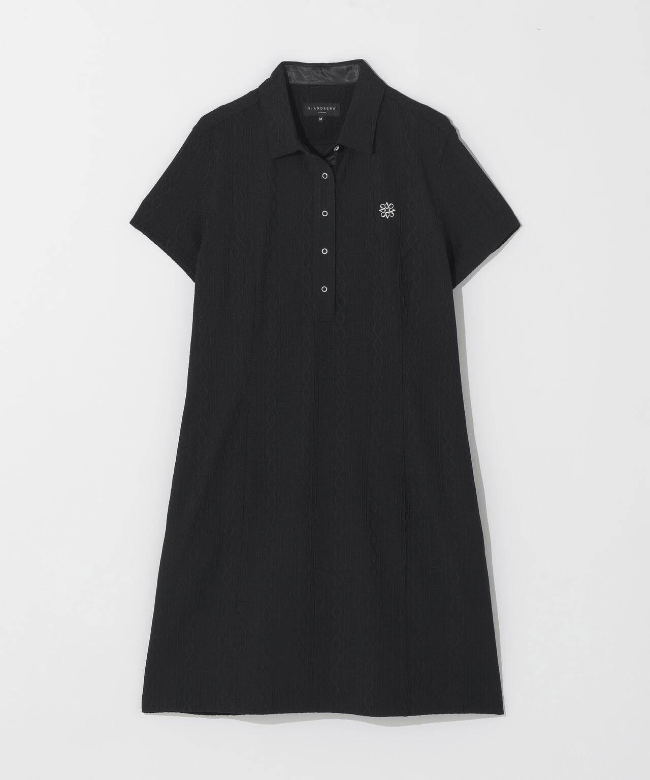 ST ANDREWS 縄柄リンクス半袖ワンピース 縄柄リンクス半袖ワンピース (WOMENS) | St ANDREWS（セント