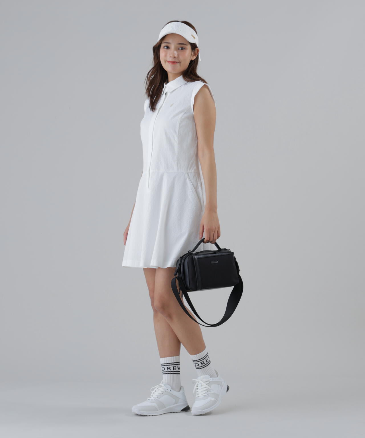 セントアンドリュース　白ワンピース ストレッチ】ドビーサッカーワンピース (WOMENS) | St ANDREWS（セント