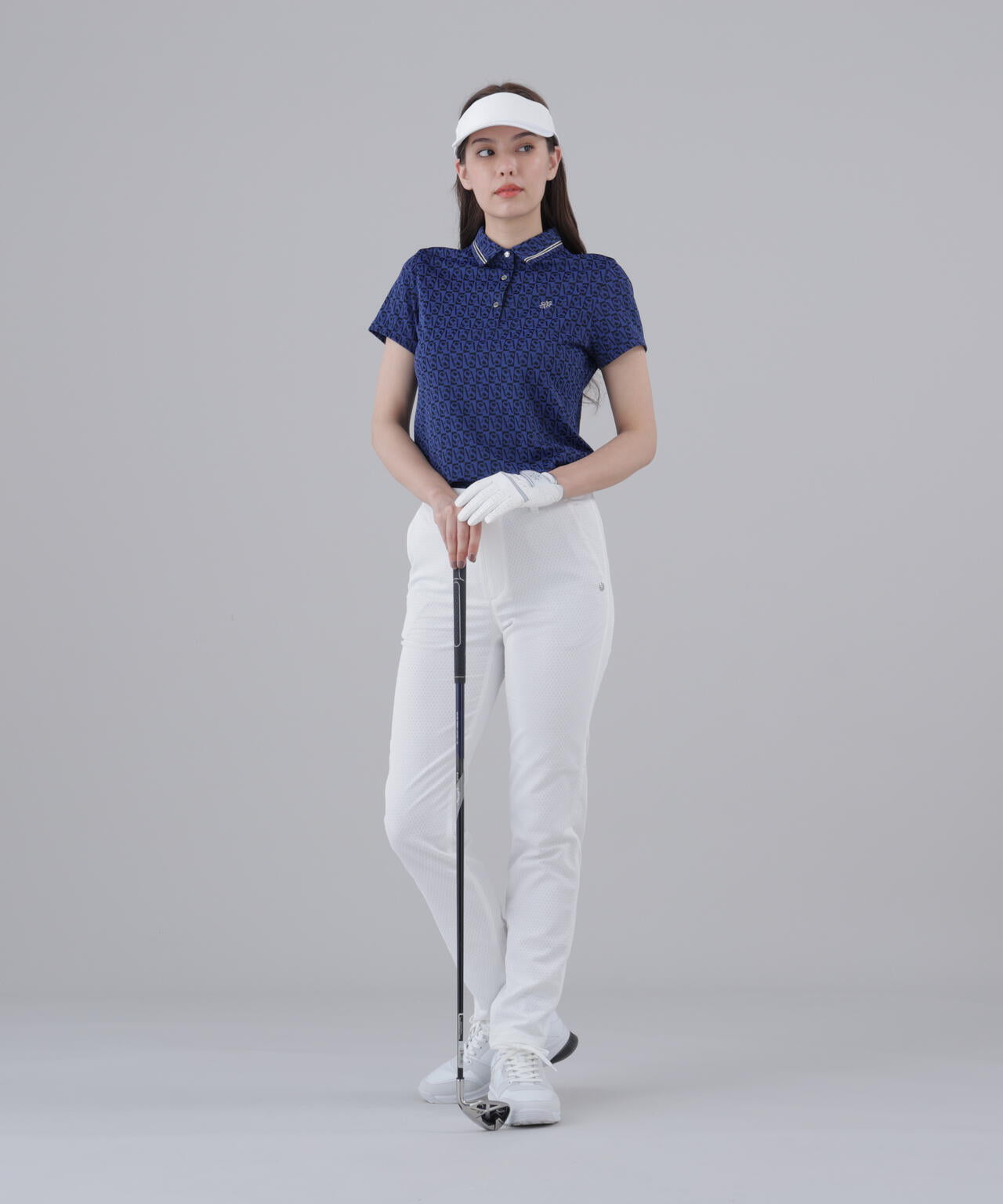 【ストレッチ】サークルジャガードパンツ (WOMENS)