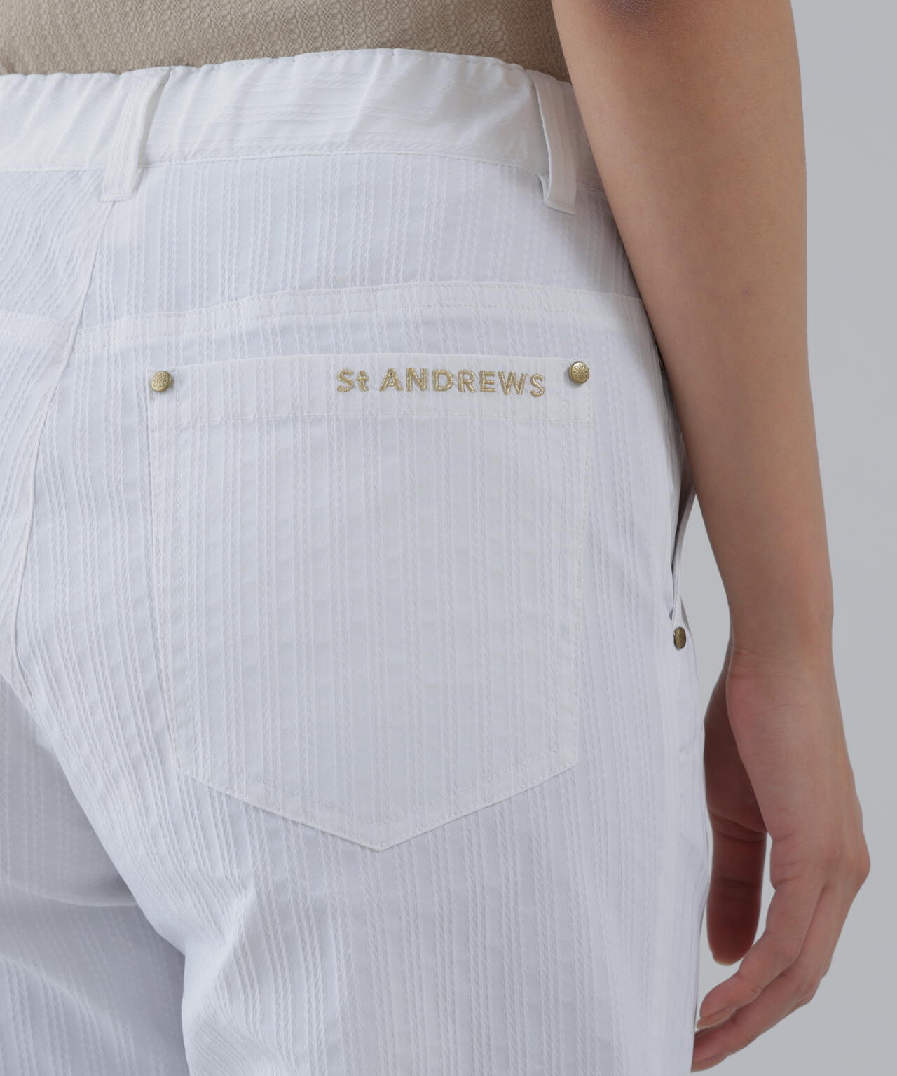 ストレッチ】ドビーストライプパンツ (WOMENS) | St ANDREWS（セント