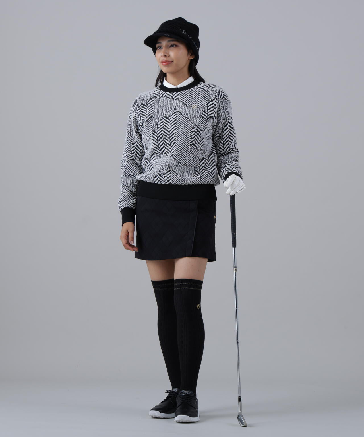 バイアスチェックジャガードスカート (WOMENS)