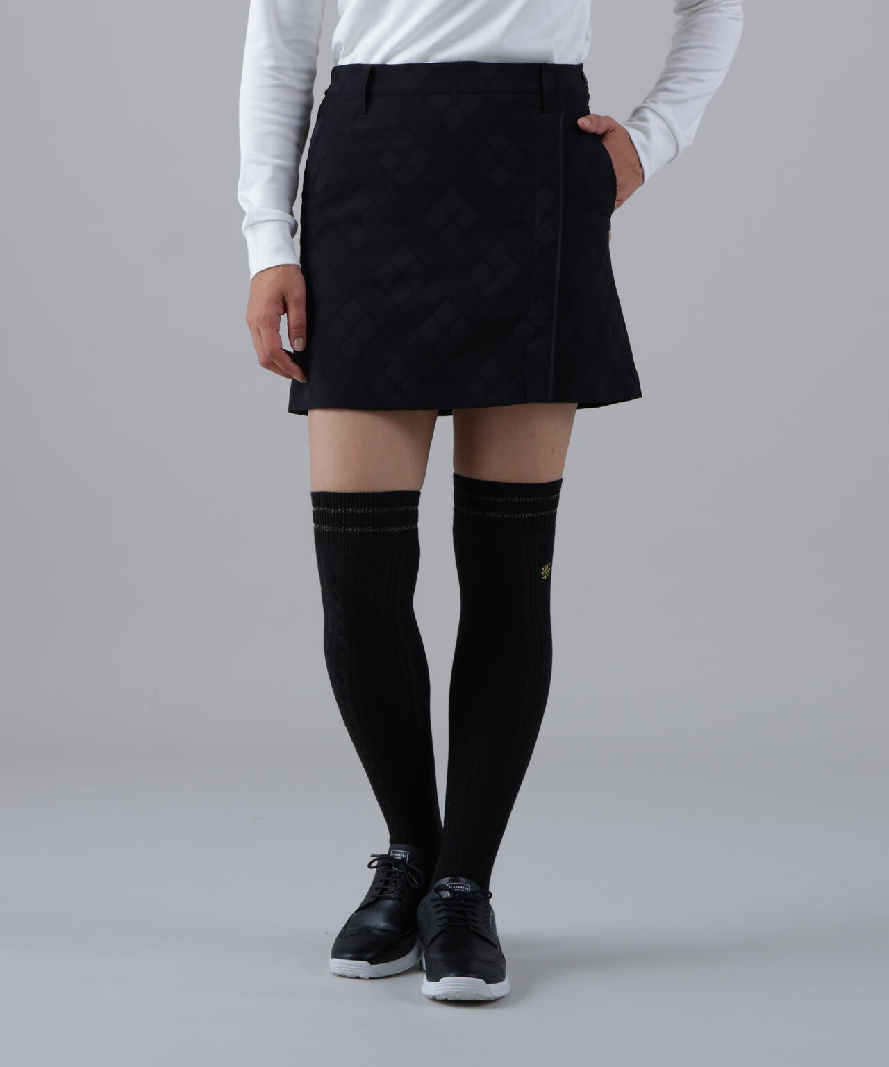 バイアスチェックジャガードスカート (WOMENS)