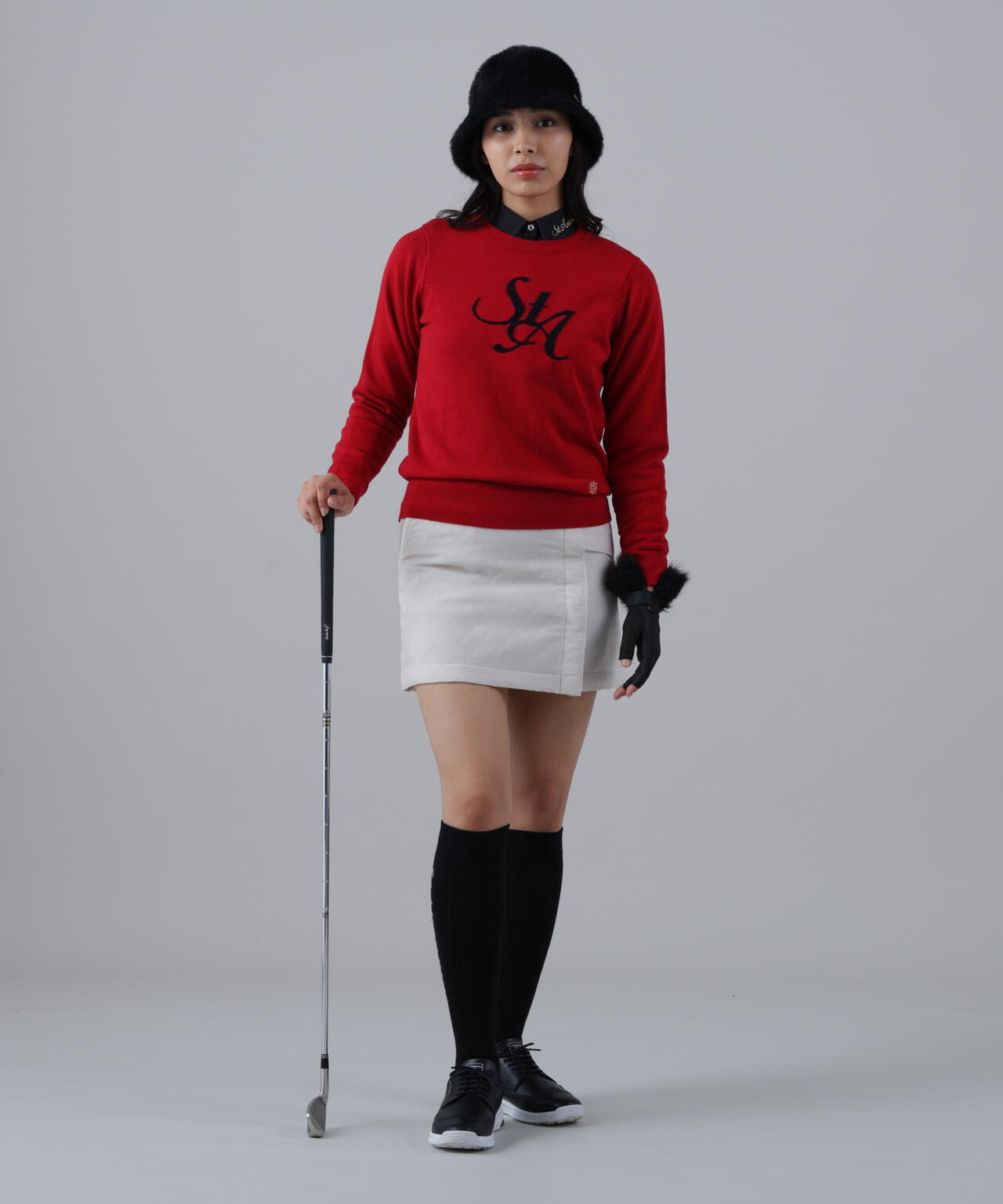 バイアスチェックジャガードスカート (WOMENS)