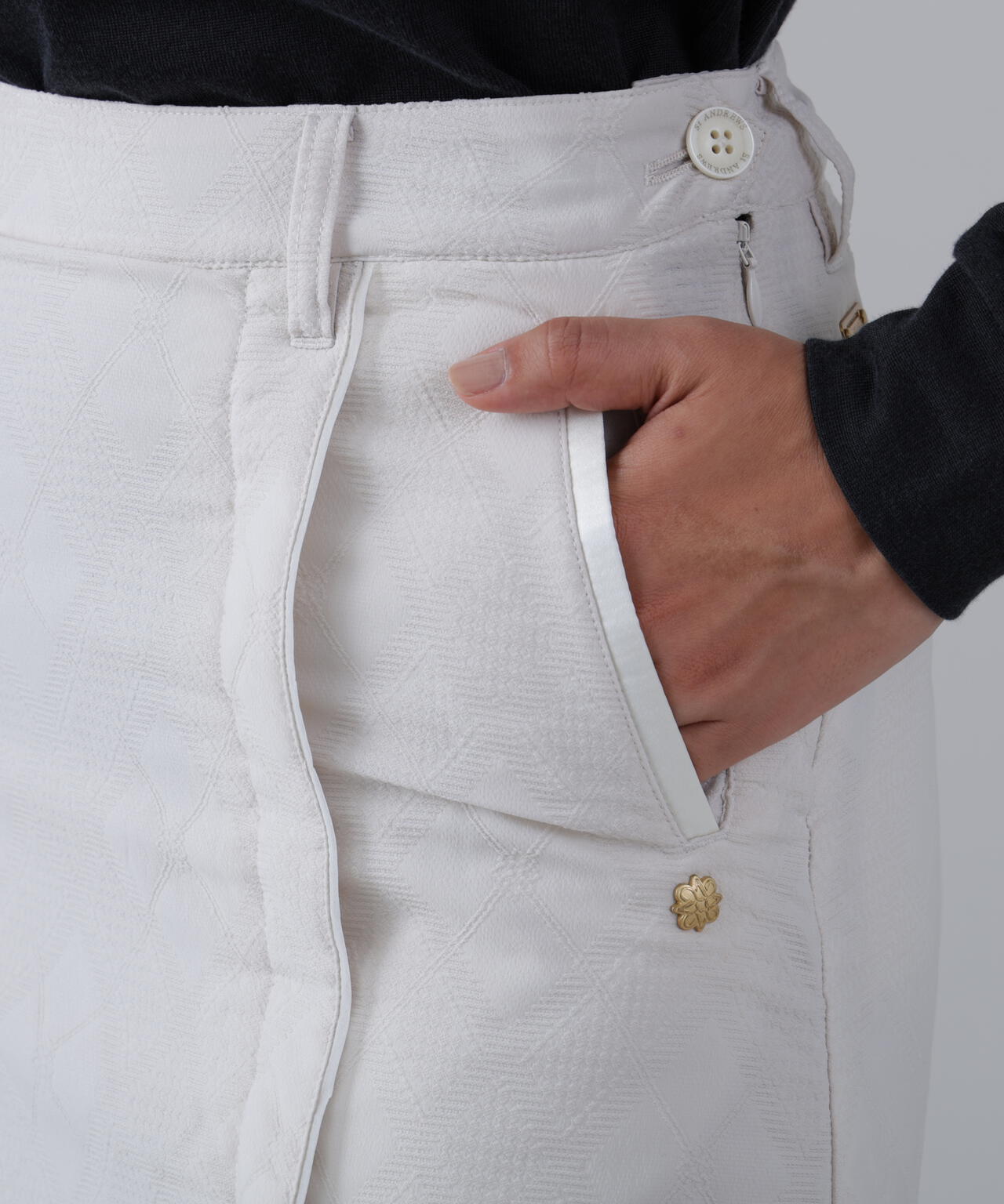 バイアスチェックジャガードスカート (WOMENS)