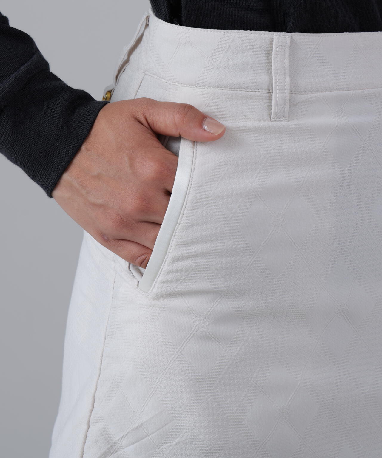 バイアスチェックジャガードスカート (WOMENS)