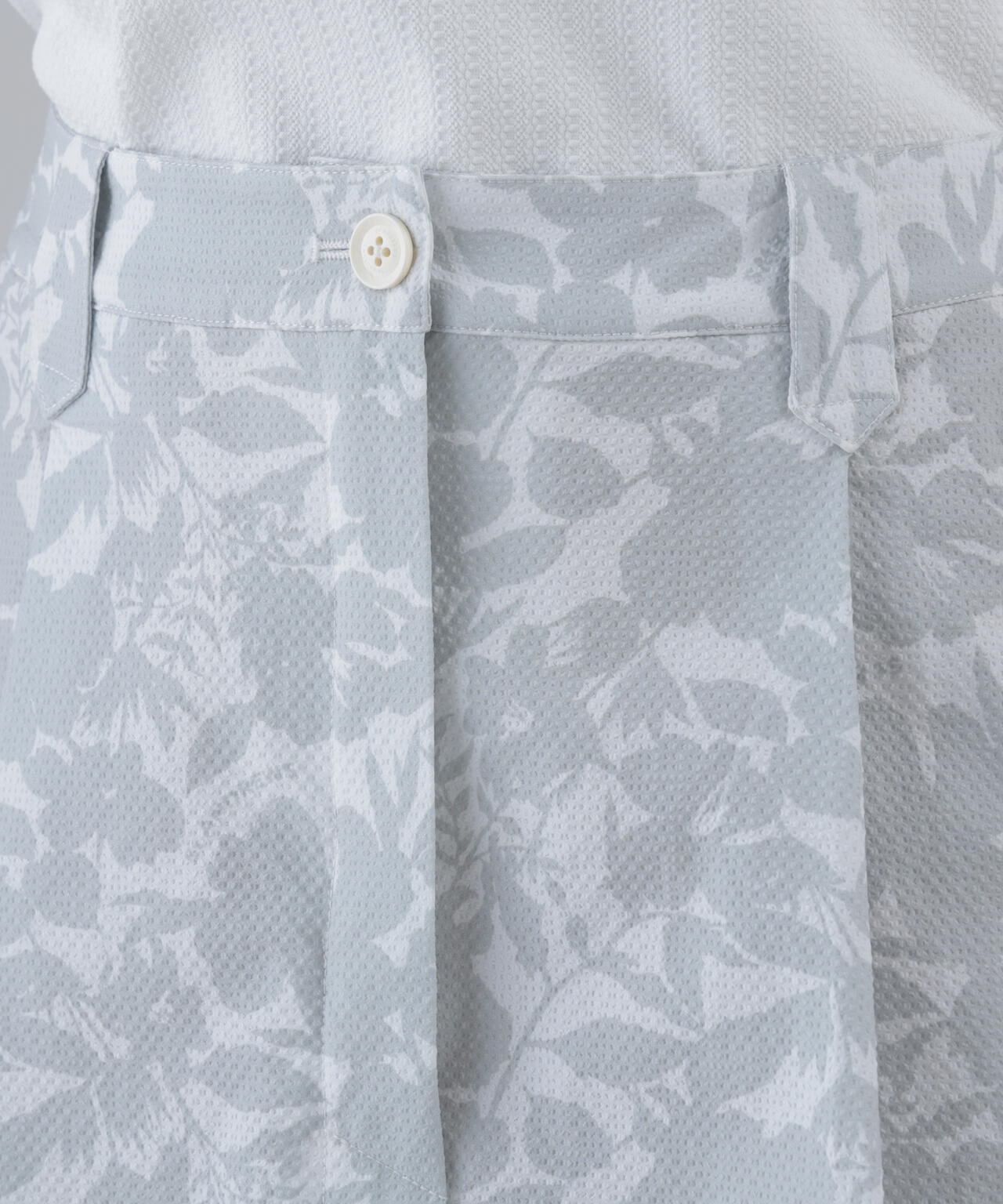 吸水速乾】【ストレッチ】シャドーボタニカルプリントスカート (WOMENS