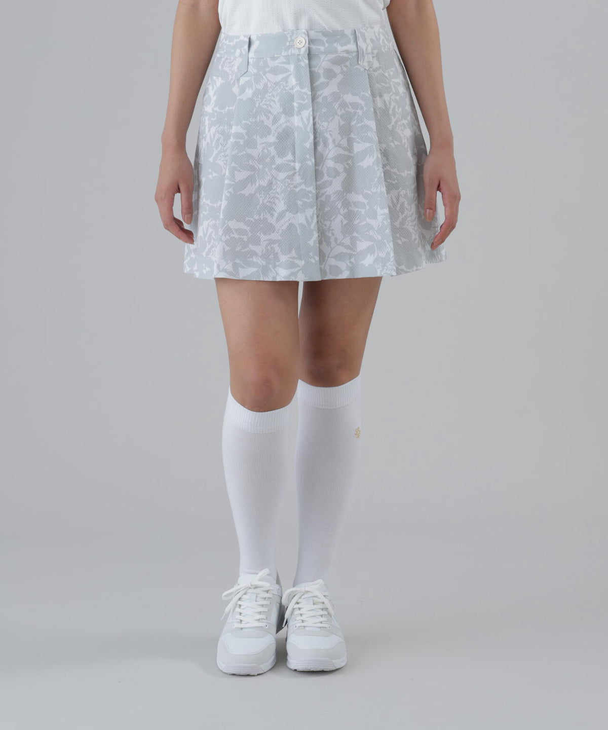 吸水速乾】【ストレッチ】シャドーボタニカルプリントスカート (WOMENS 