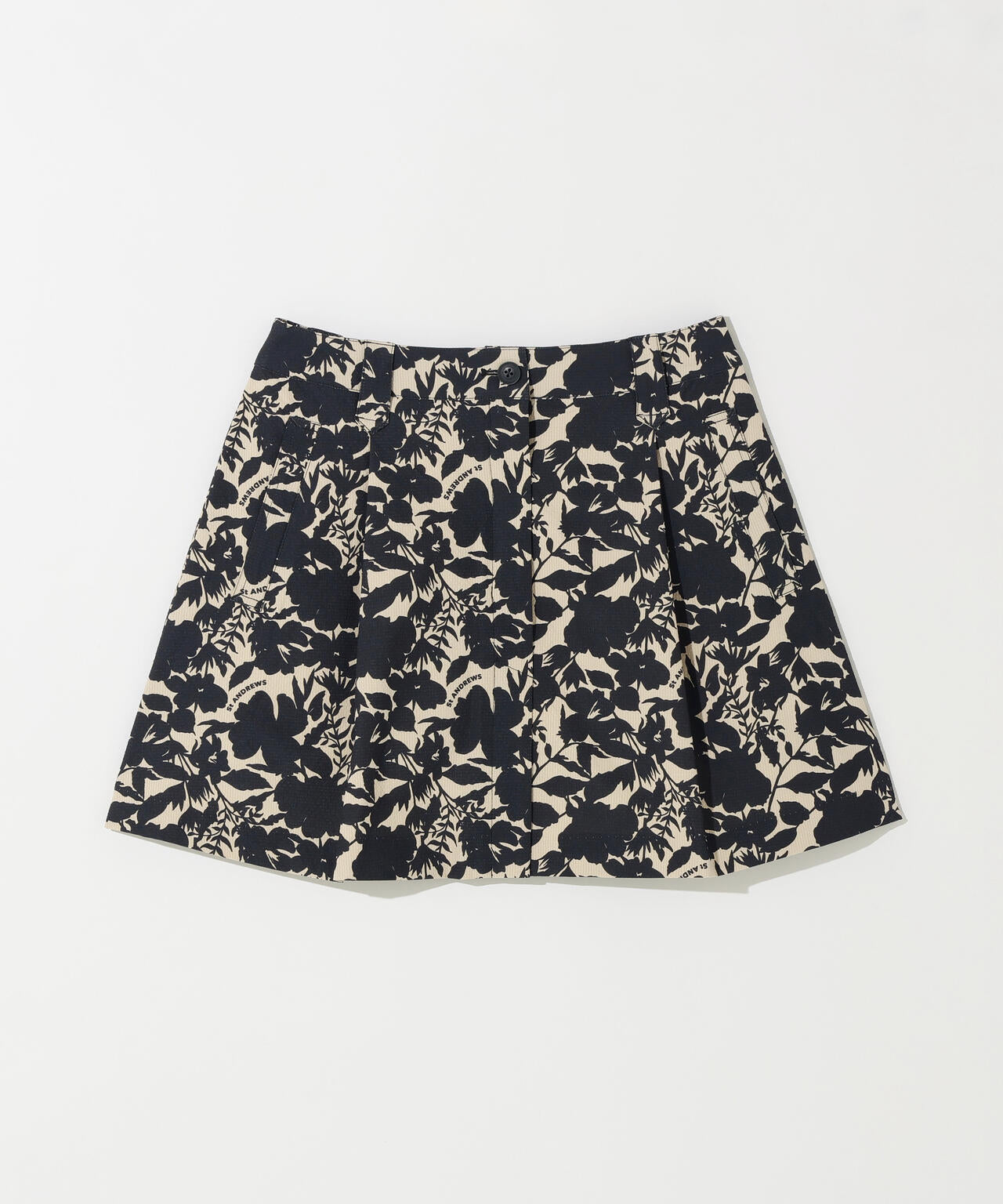 吸水速乾】【ストレッチ】シャドーボタニカルプリントスカート (WOMENS