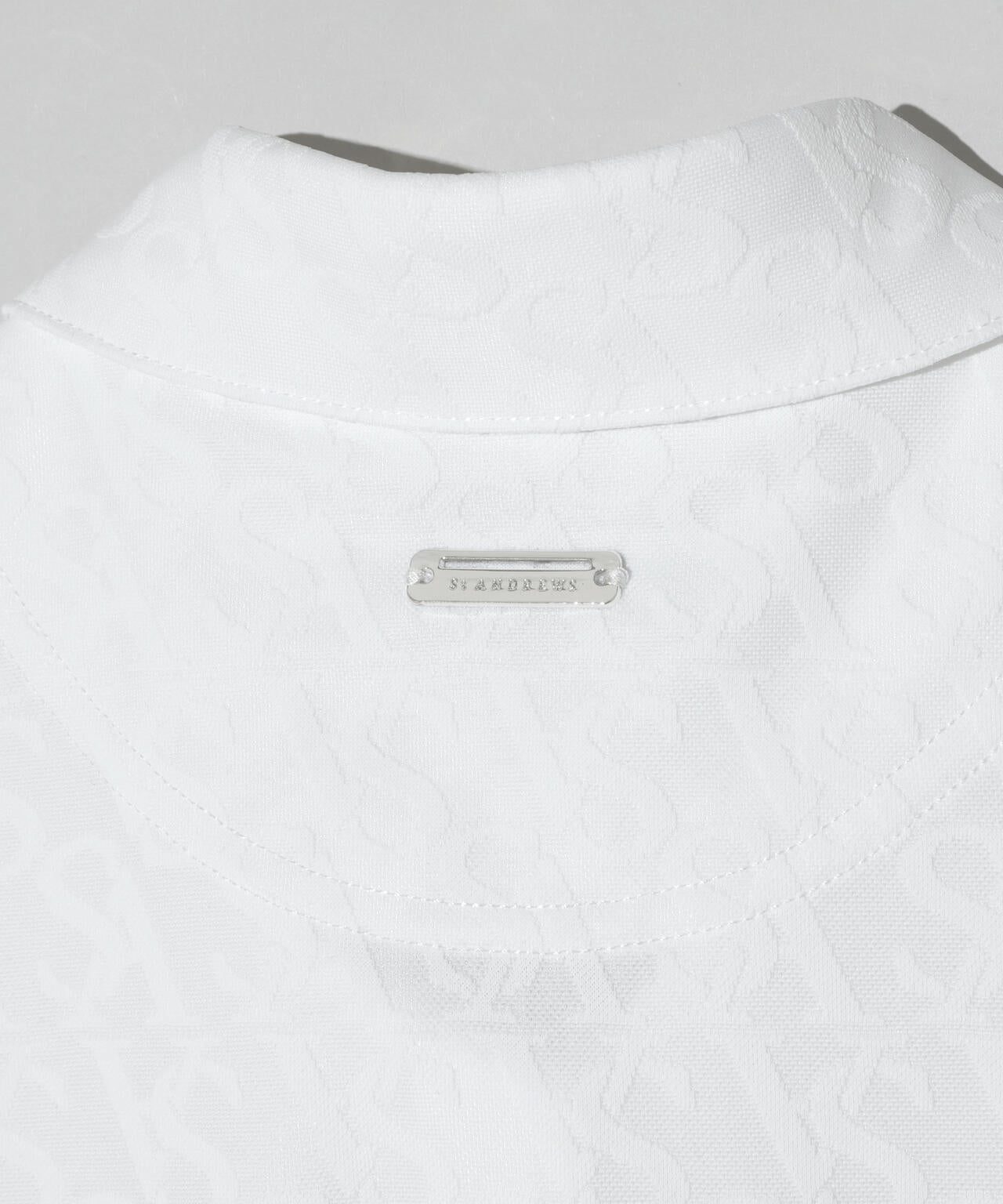 SAロゴジャガード無地半袖シャツ (WOMENS)