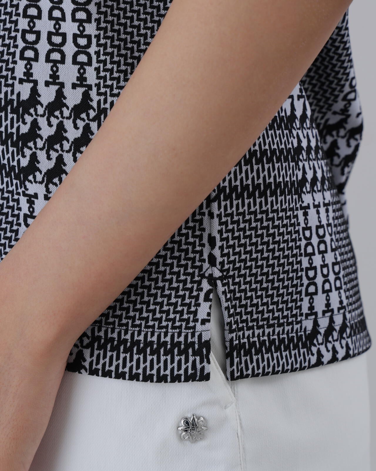 ホースビットチェックジャガード半袖シャツ (WOMENS)