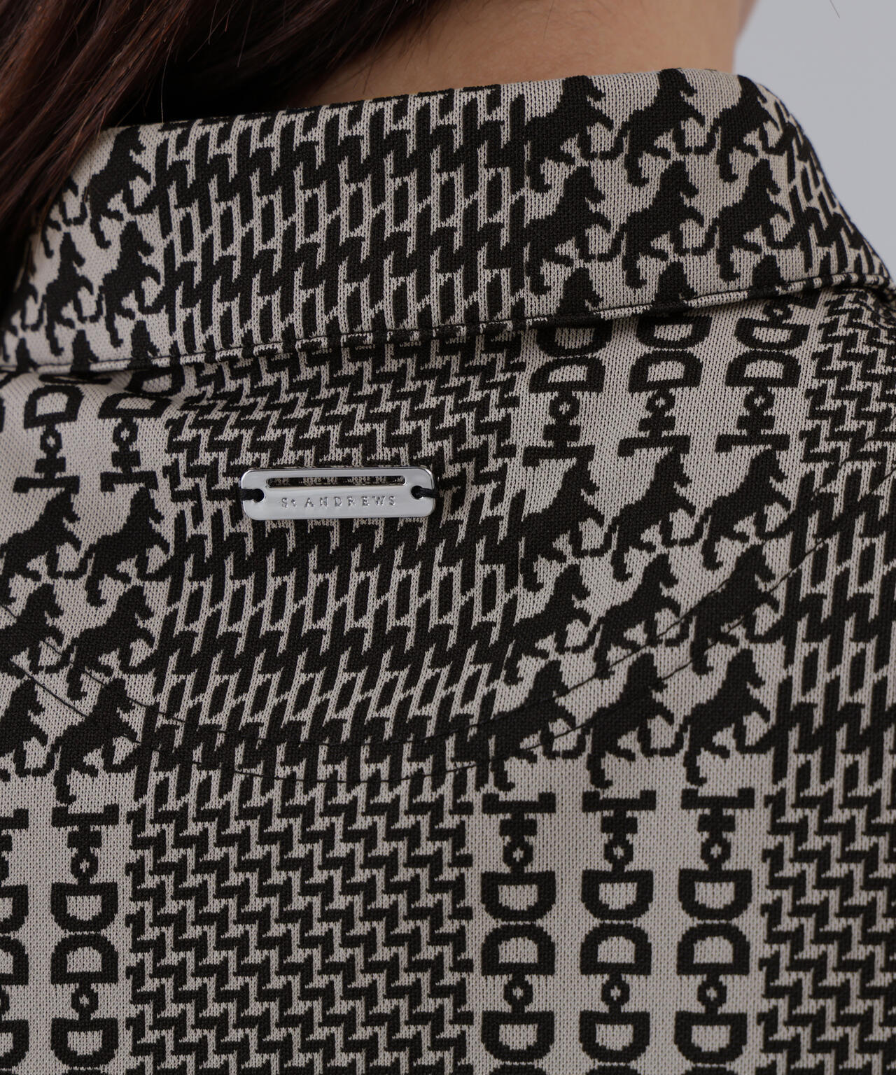 ホースビットチェックジャガード半袖シャツ (WOMENS)