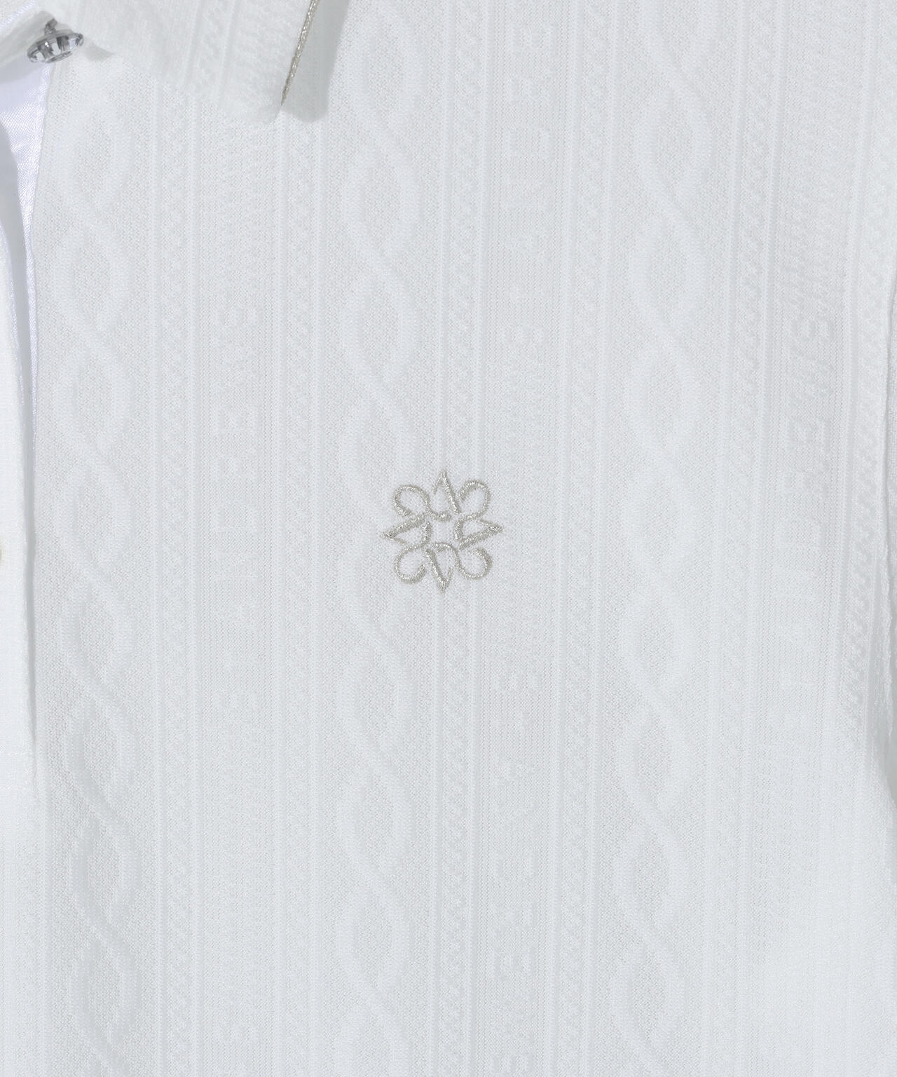 縄柄リンクス半袖シャツ (WOMENS)