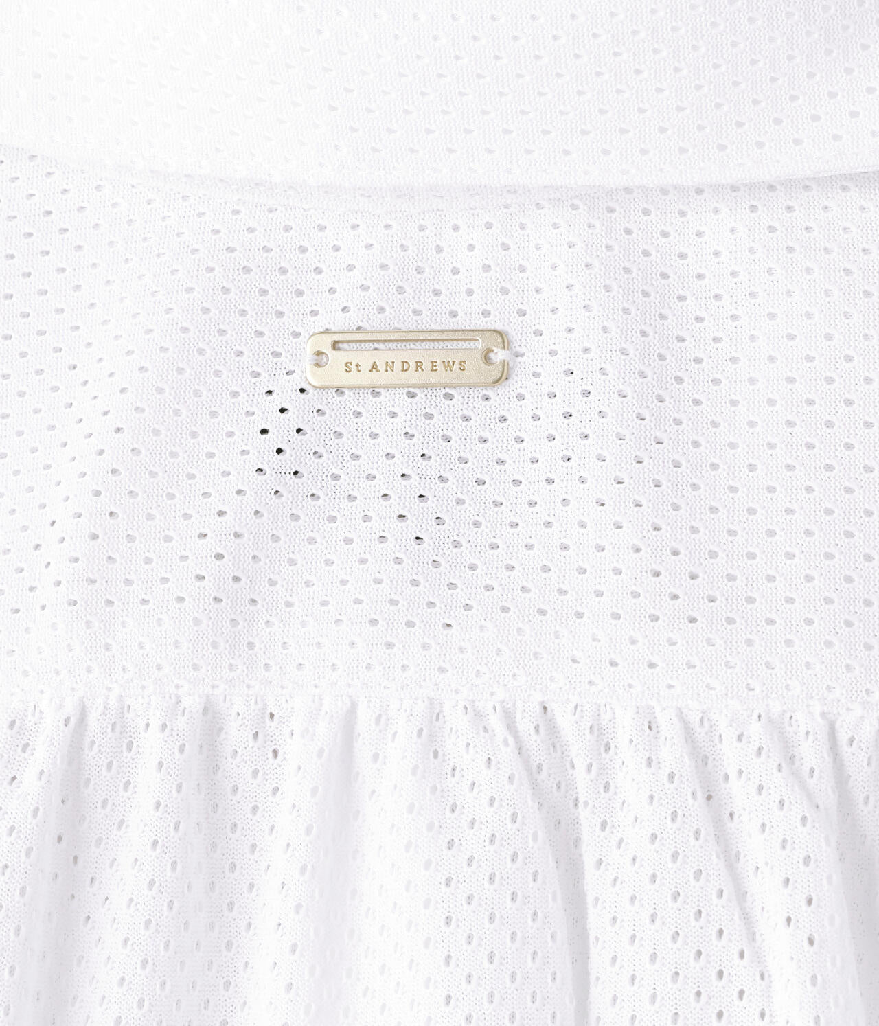 ビッグメッシュ半袖フリルシャツ (WOMENS)