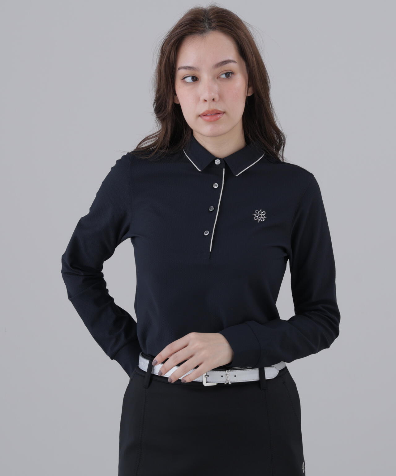吸水速乾】【UVカット】SPX裏使いジャガード長袖シャツ (WOMENS) | St