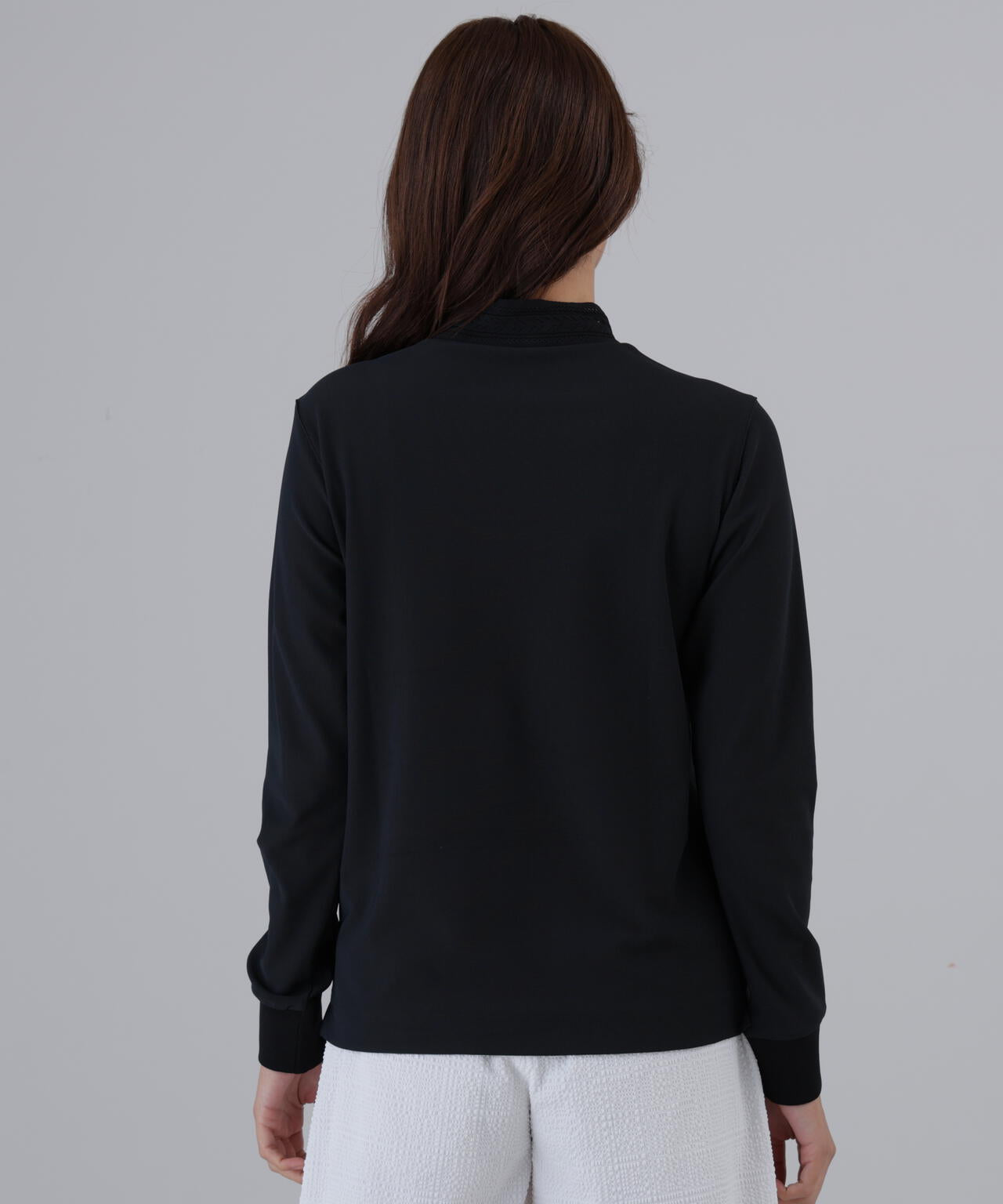 ドビーストレッチ長袖ハイネック (WOMENS)
