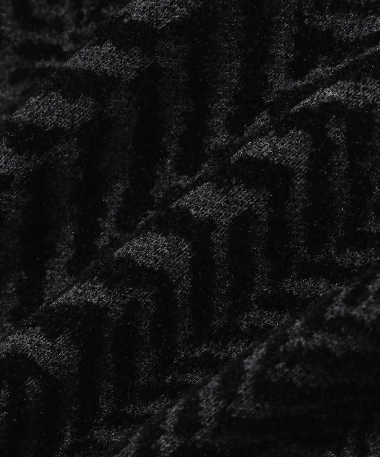 12Gヘリンボーンジャガード裏地付きクルーネックニットプルオーバー (WOMENS)