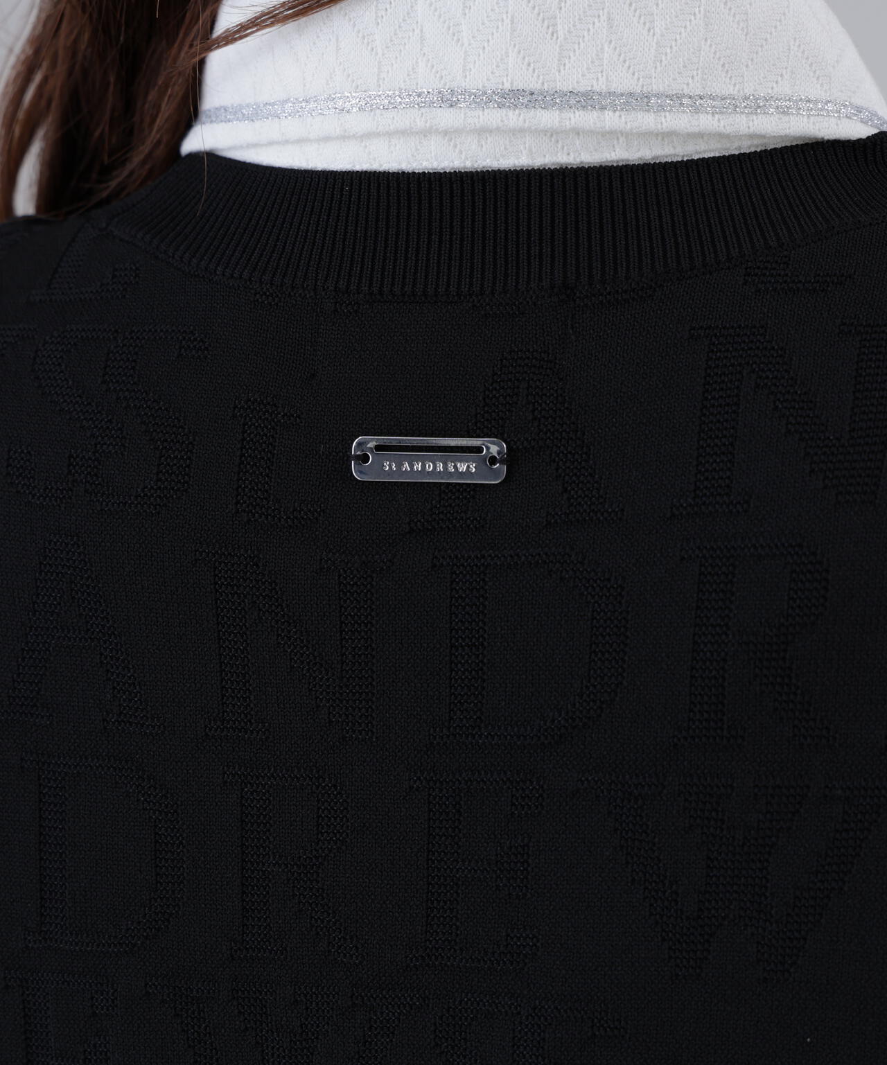 ダブルロゴジャガードクルーネックニットプルオーバー (WOMENS)