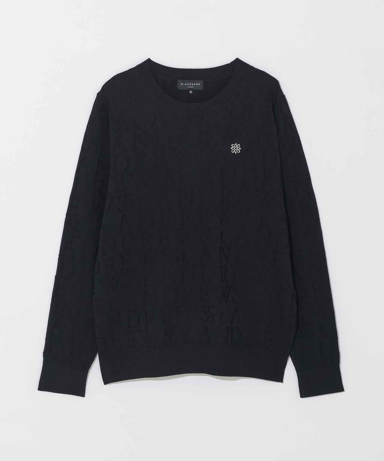 ダブルロゴジャガードクルーネックニットプルオーバー (WOMENS)