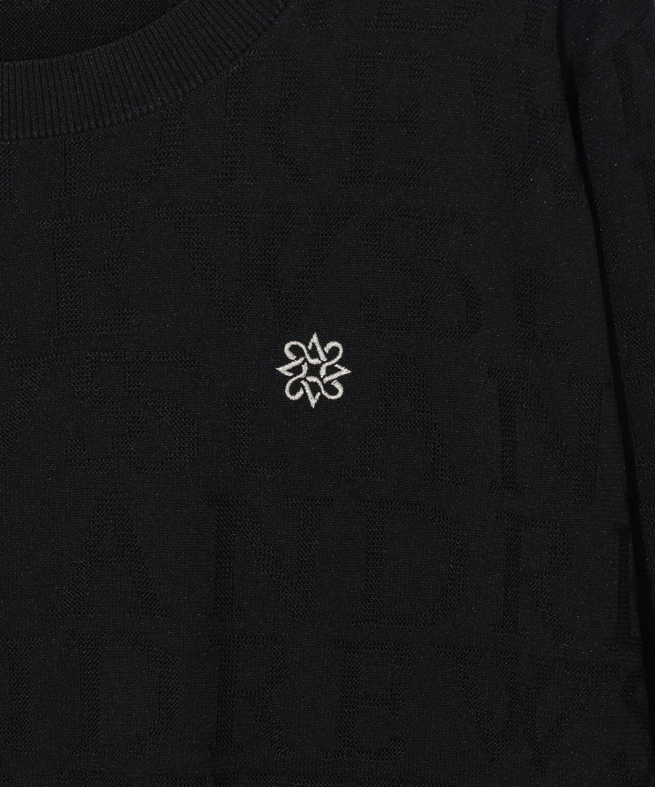 ダブルロゴジャガードクルーネックニットプルオーバー (WOMENS)