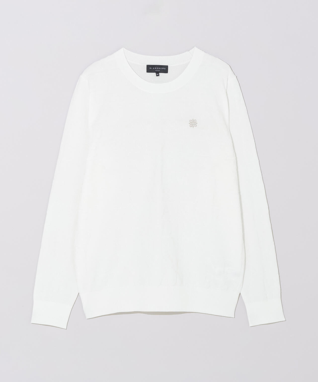 ダブルロゴジャガードクルーネックニットプルオーバー (WOMENS)