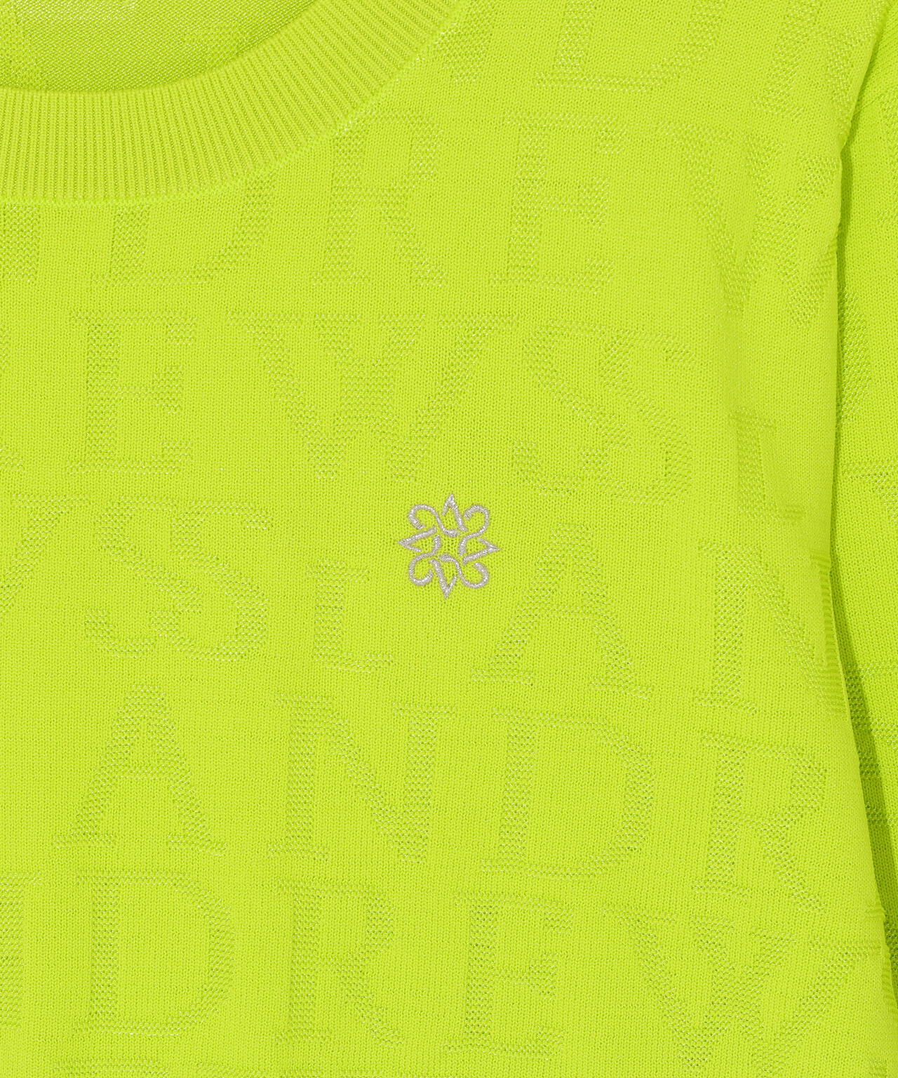 ダブルロゴジャガードクルーネックニットプルオーバー (WOMENS)