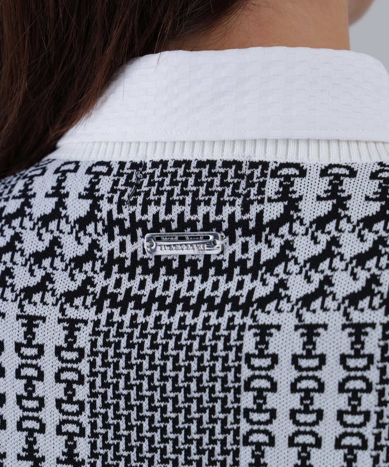 14Gホースビットチェックジャガードプルオーバーニット (WOMENS)