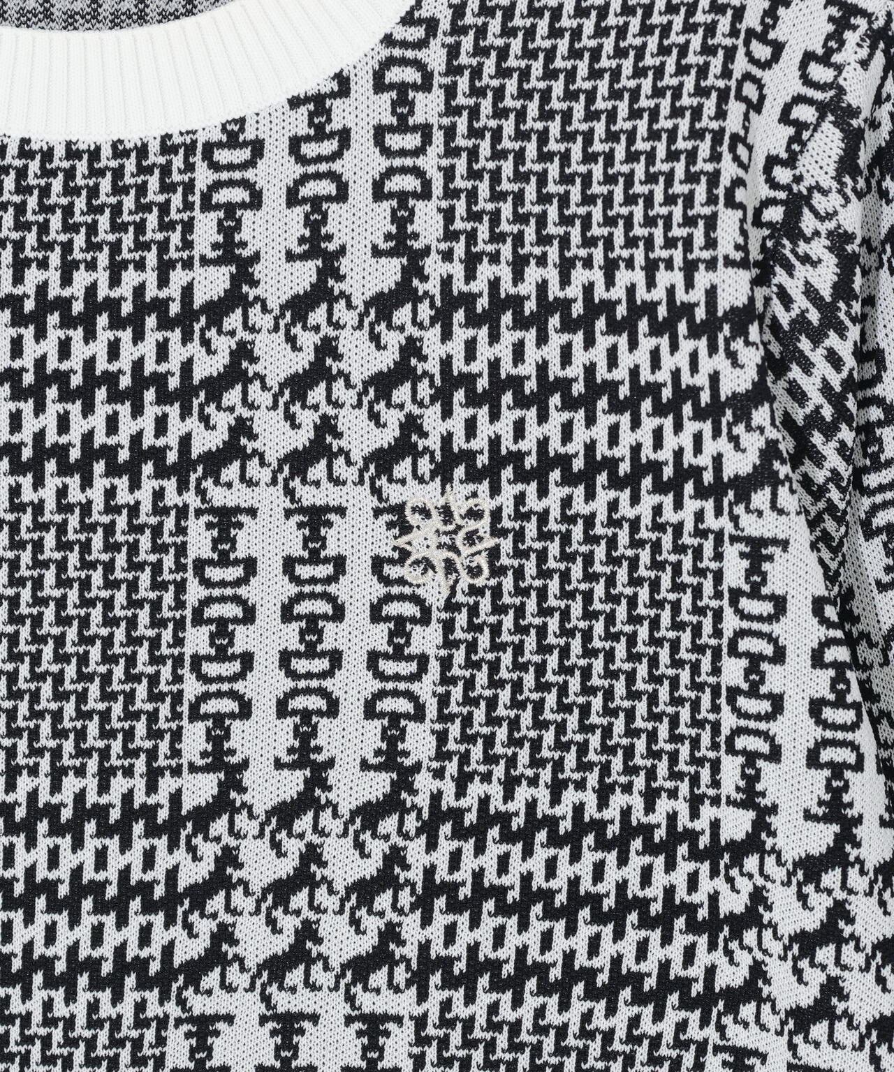 14Gホースビットチェックジャガードプルオーバーニット (WOMENS)