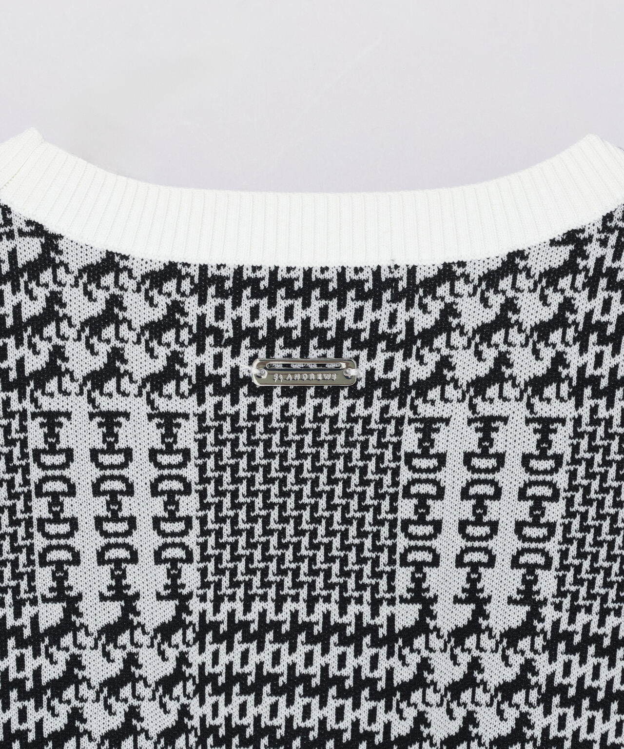 14Gホースビットチェックジャガードプルオーバーニット (WOMENS)