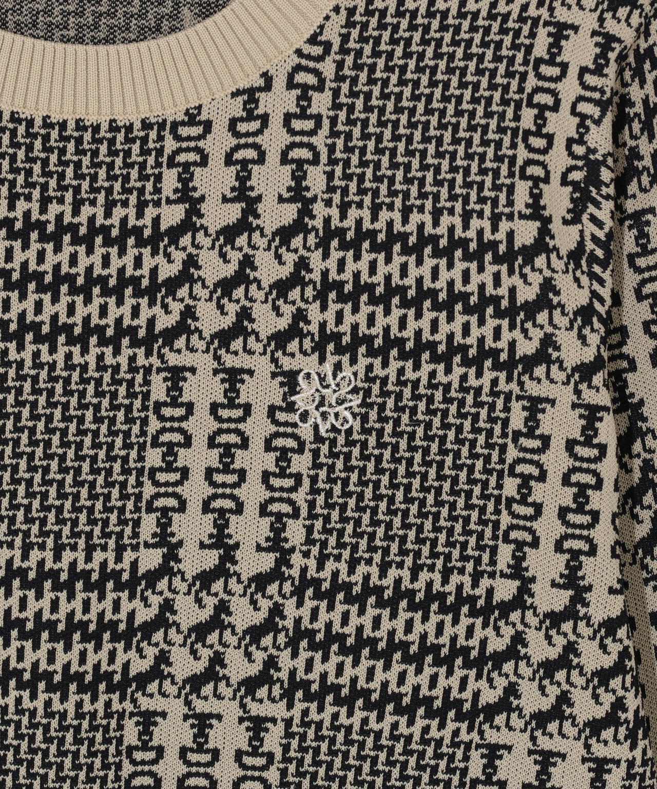 14Gホースビットチェックジャガードプルオーバーニット (WOMENS)