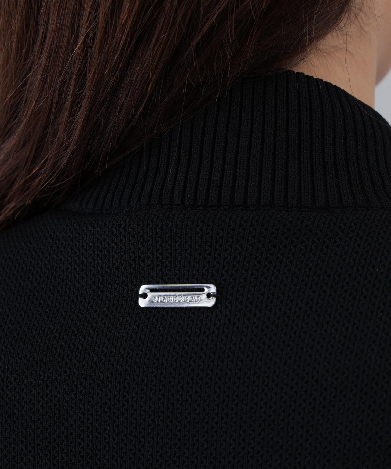 タフタ×ニットジップアップベスト (WOMENS)