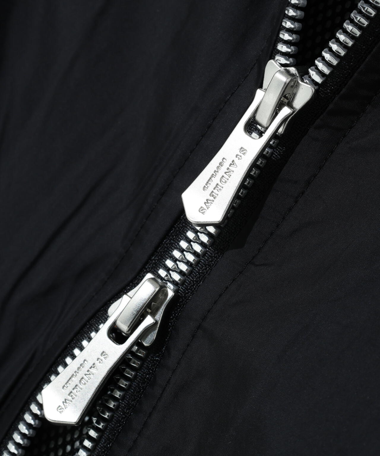 タフタ×ニットジップアップベスト (WOMENS)