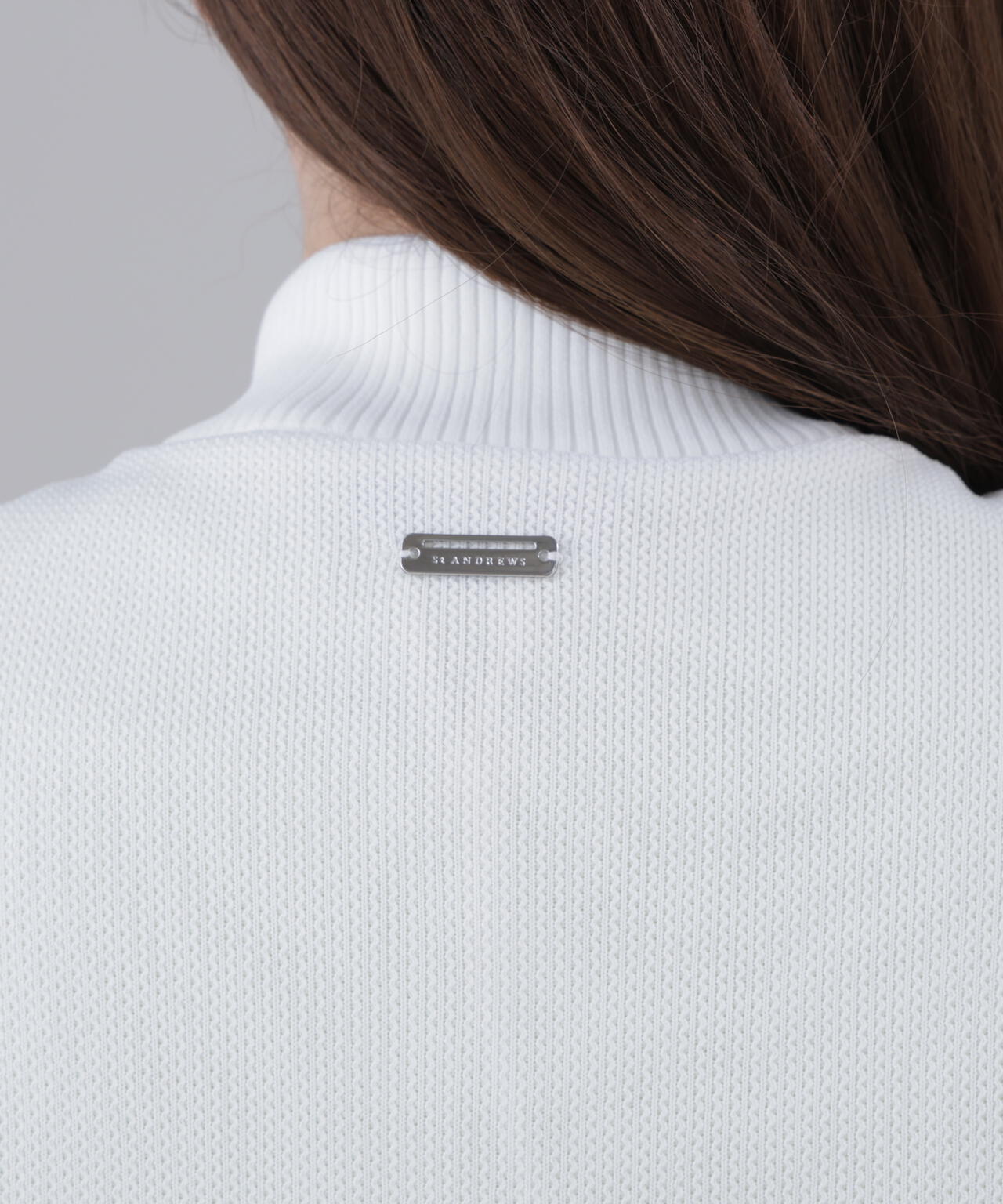 タフタ×ニットジップアップベスト (WOMENS)