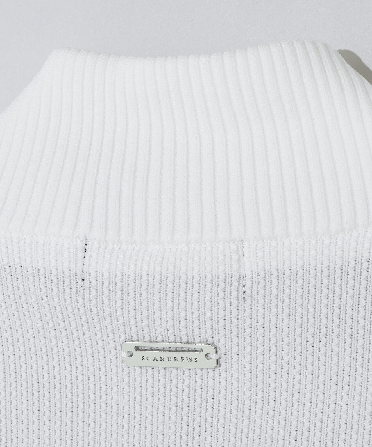 タフタ×ニットジップアップベスト (WOMENS)