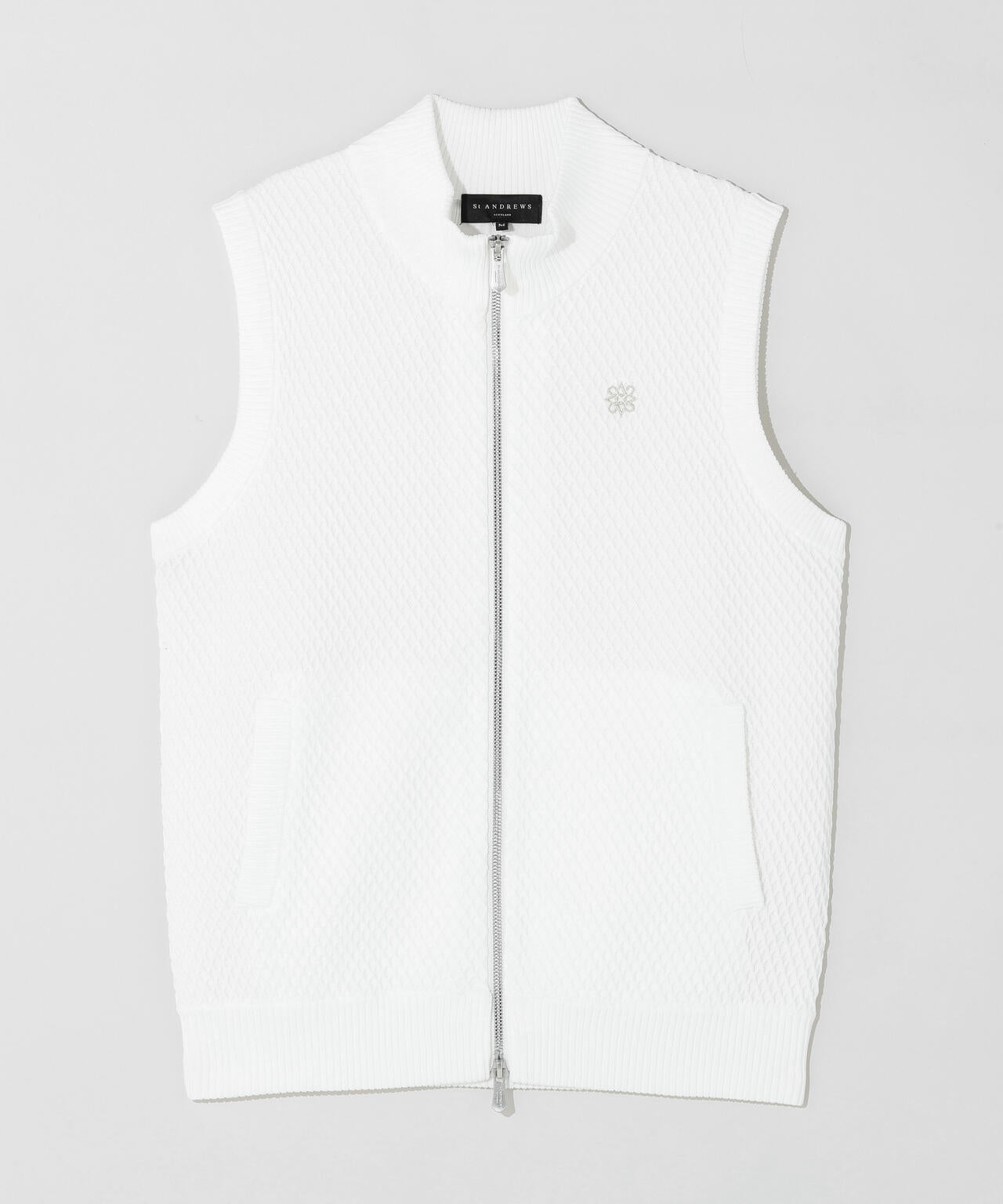 ジップアップニットベスト (WOMENS)