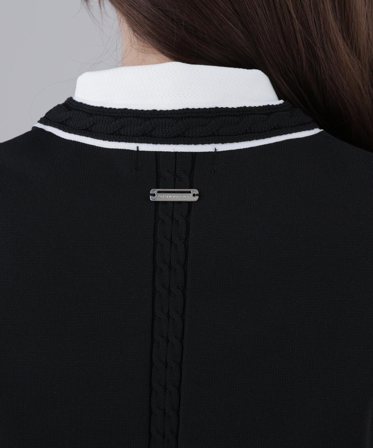 12G天竺Vネックニットベスト (WOMENS)