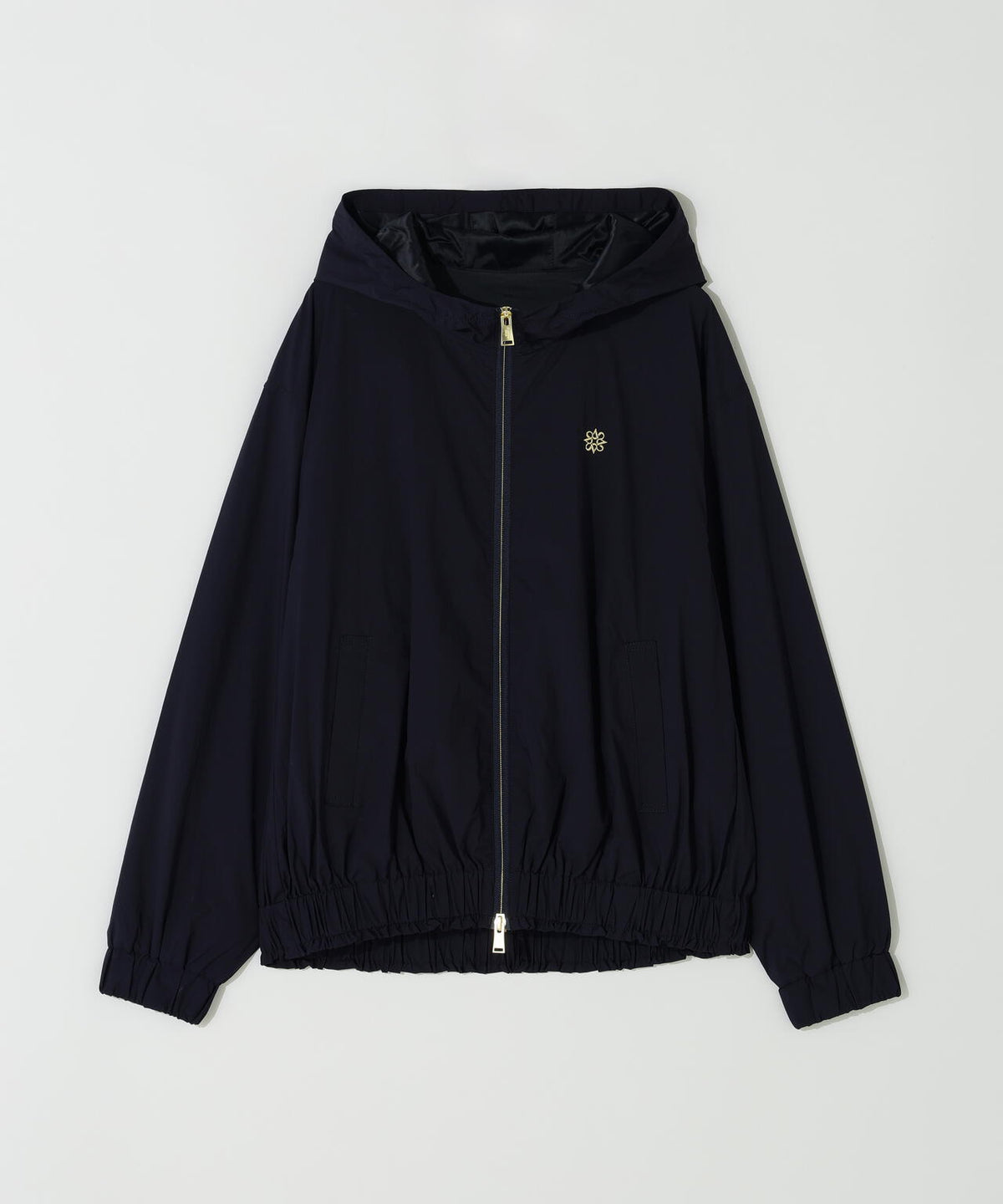 [ストレッチ・撥水] ストレッチナイロンリップフーディブルゾン (WOMENS)