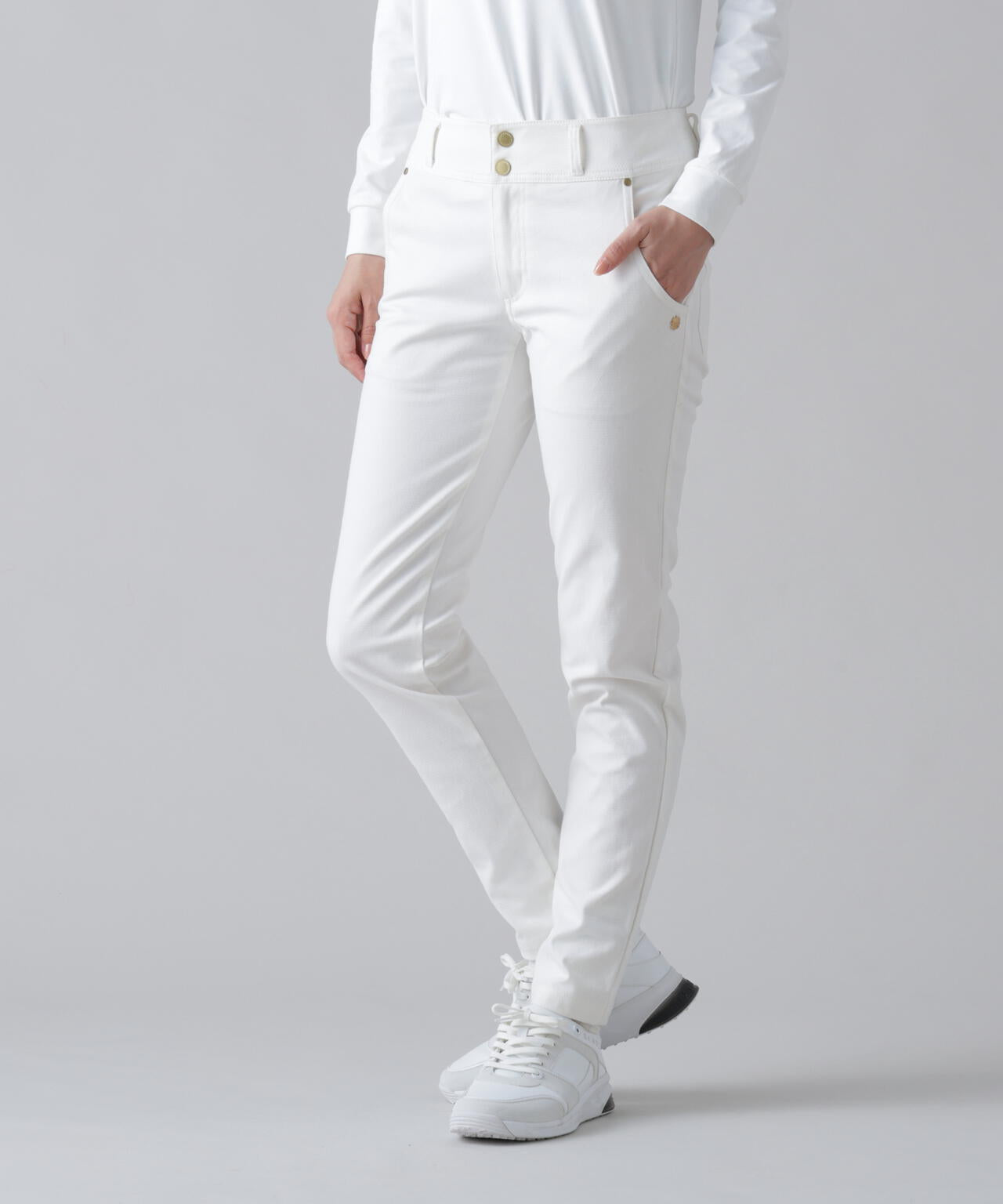 ストレッチ] 起毛ジャガード5ポケットパンツ (WOMENS) | St ANDREWS