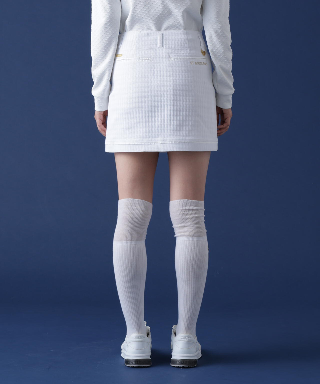 THE OLD COURSE][ストレッチ] 千鳥ジャガードスカート (WOMENS) | ST
