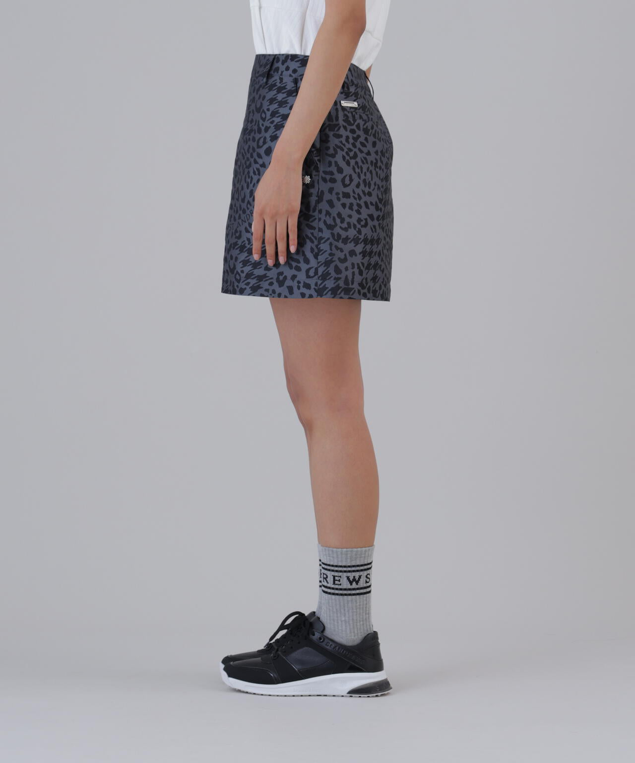 千鳥レオパードジャガードスカート (WOMENS) | St ANDREWS（セント