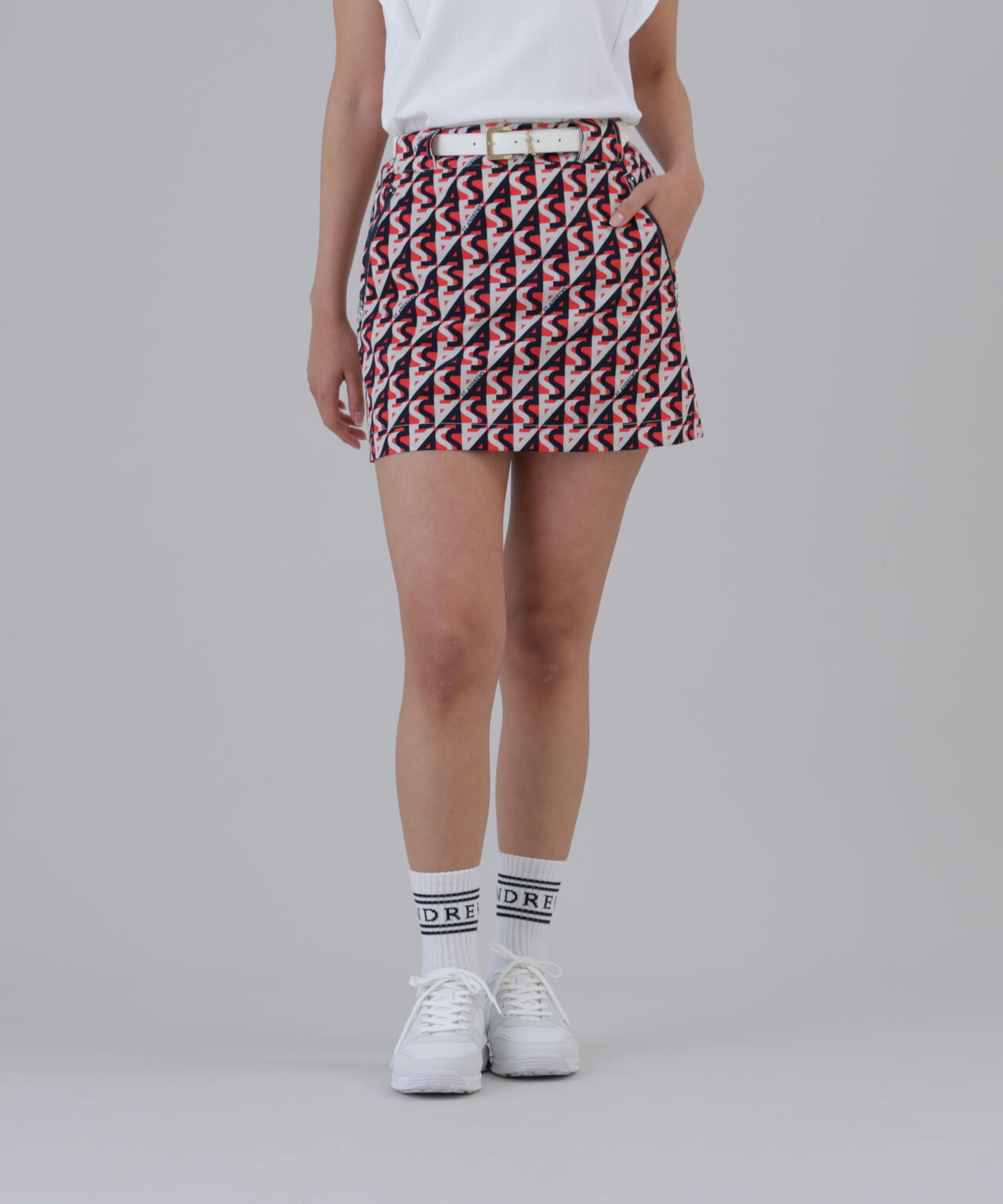 ストレッチ】SAラインプリントスカート (WOMENS) | St ANDREWS（セント
