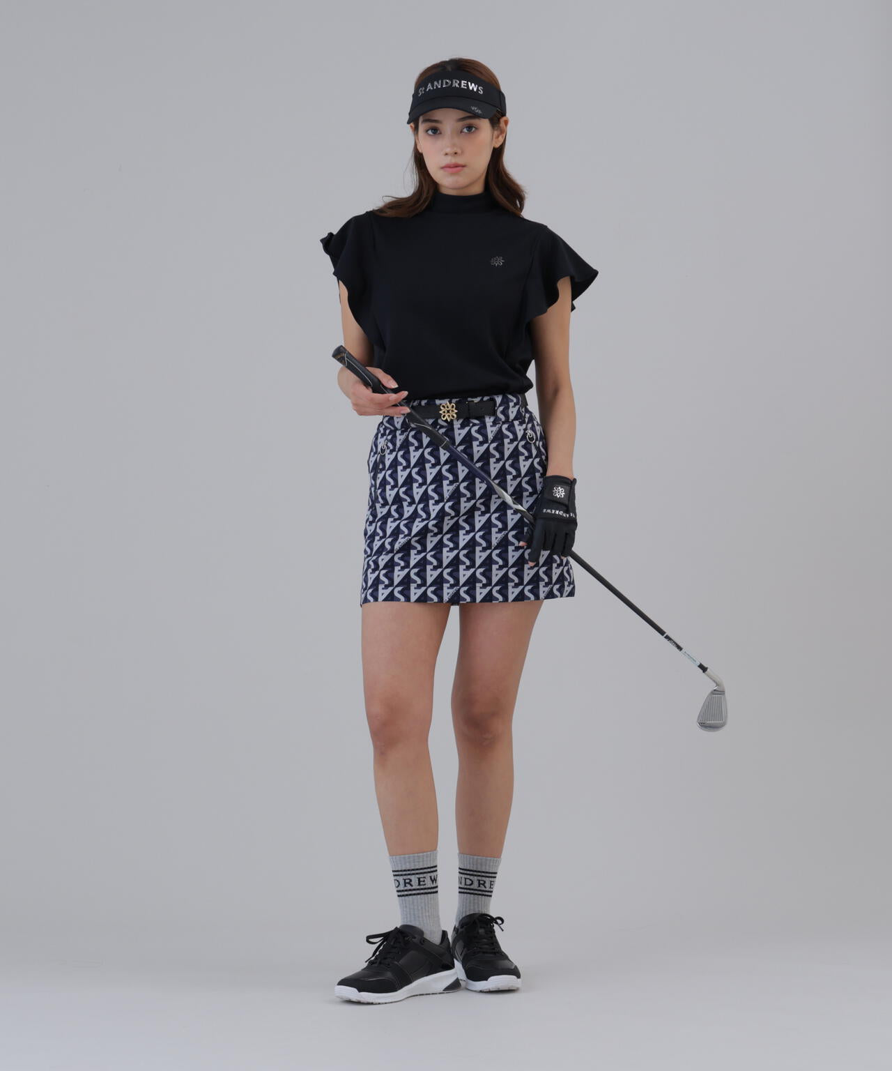 ストレッチ】SAラインプリントスカート (WOMENS) | St ANDREWS（セント