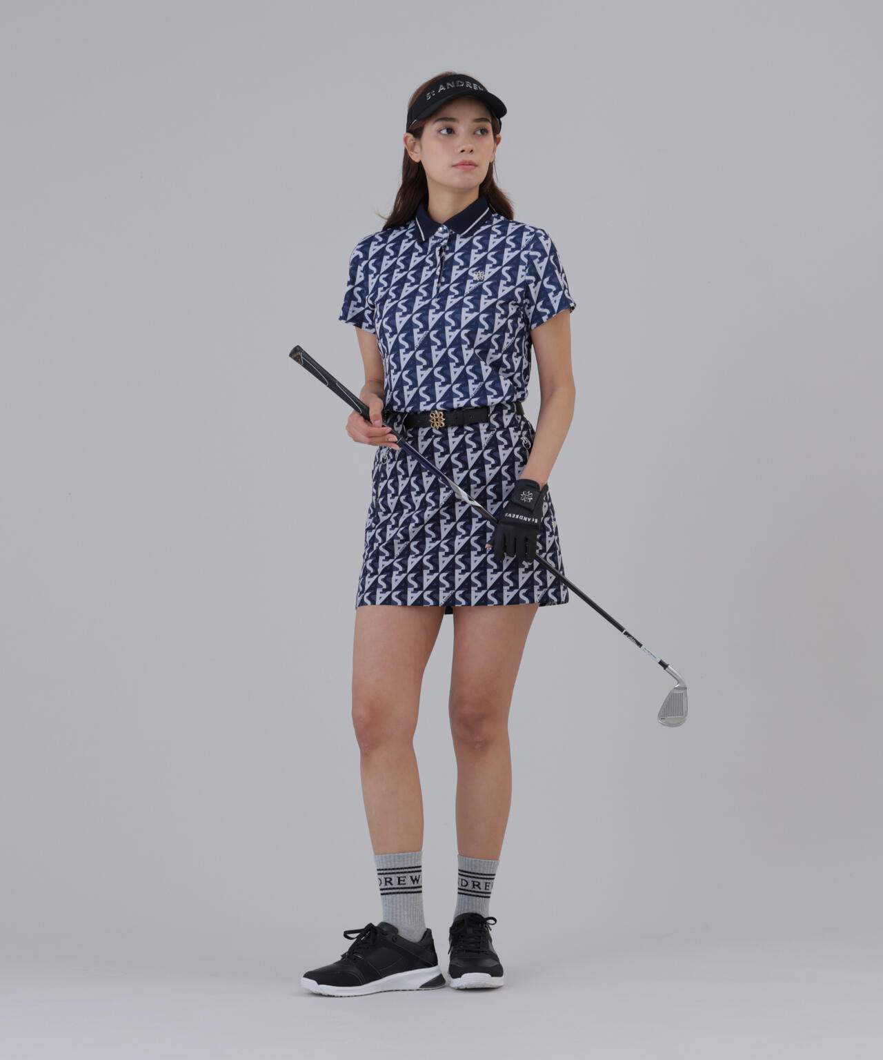 ストレッチ】SAラインプリントスカート (WOMENS) | St ANDREWS（セント