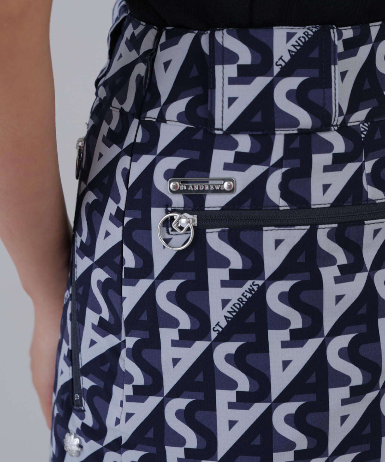 ストレッチ】SAラインプリントスカート (WOMENS) | St ANDREWS（セント