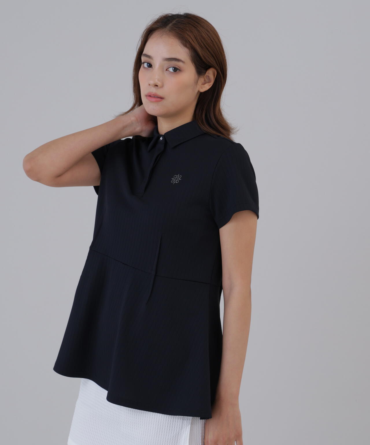 サッカー調ジャガード半袖シャツ (WOMENS) | St ANDREWS（セント